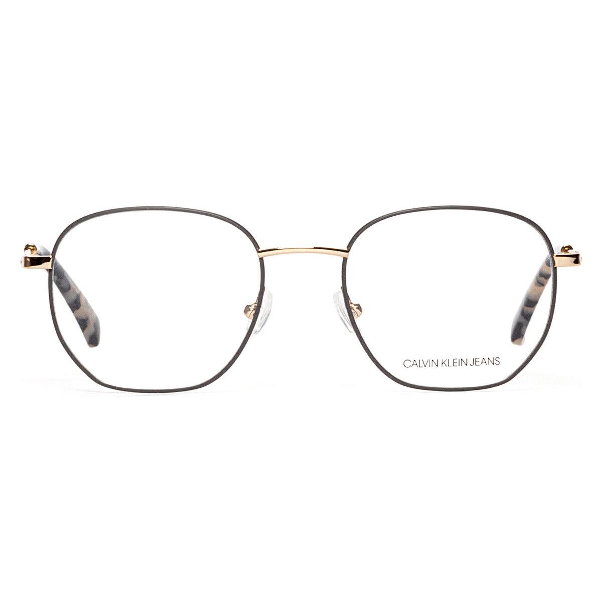 Calvin Klein CKJ20101 Eyeglasses Satin Dark Taupe Round 50mm