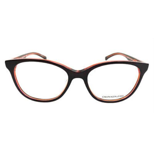 Calvin Klein CKJ305 Eyeglasses Women Crystal Black Oval 54mm