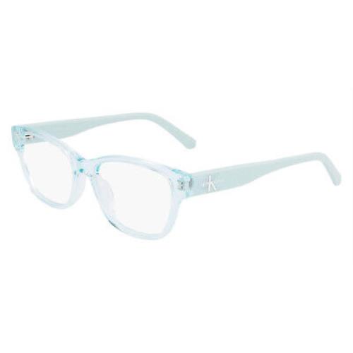 Calvin Klein CKJ20639 Eyeglasses Women Crystal Aqua Square 52