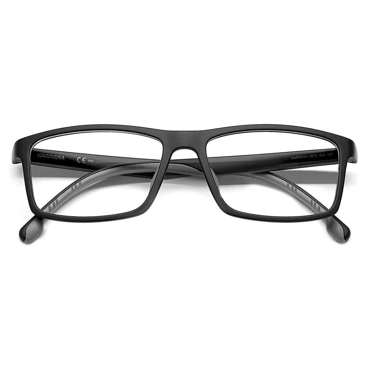 Carrera 8872 Eyeglasses Men Matte Black Rectangle 55mm