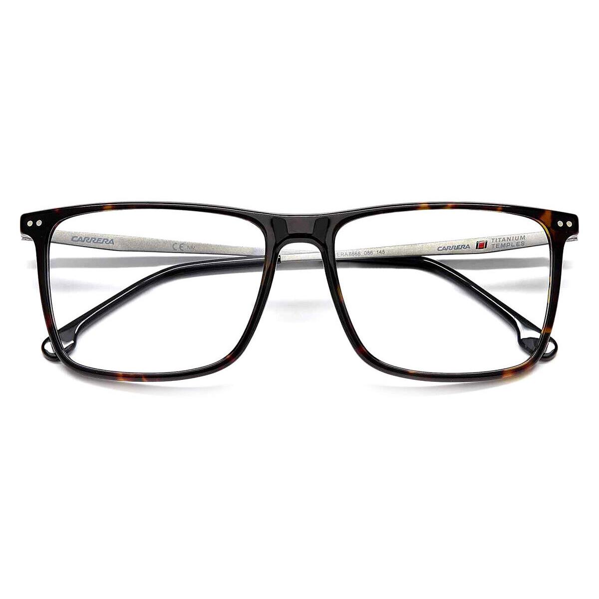 Carrera 8868 Eyeglasses Men Havana Rectangle 57mm