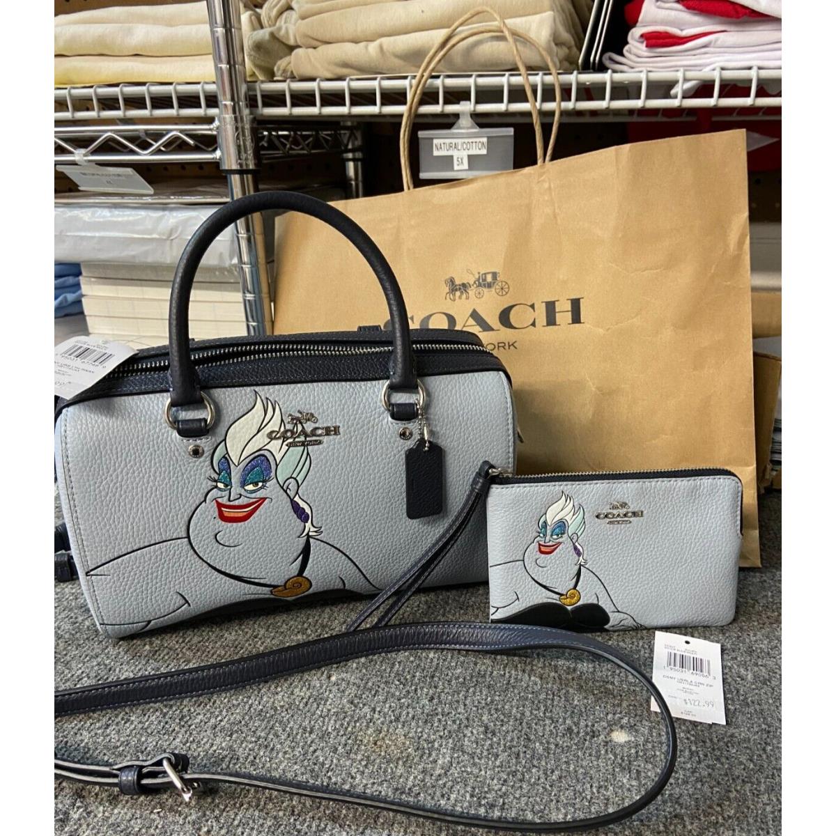 Disney X Coach Rowan Satchel with Ursula and Matching Wallet Very Cute -  Coach bag - 037174113748 | Fash Brands