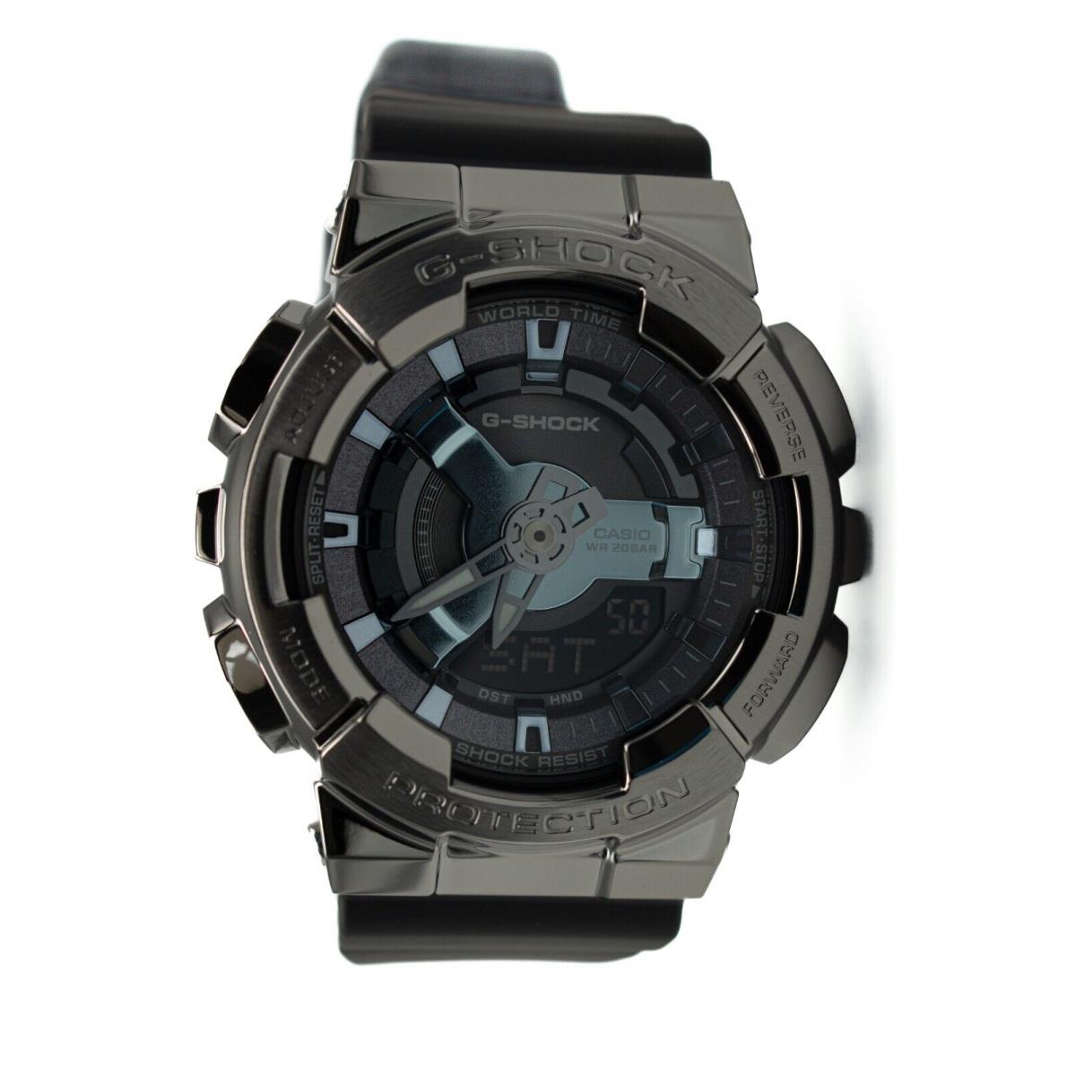 Casio G-shock Analog-digital Metallic Gray Accents Women`s Watch GMS110B-8A