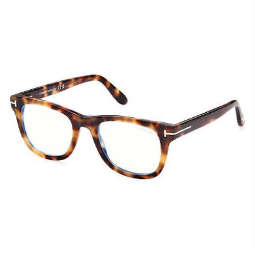 Tom Ford FT5820-B-053-50 Blonde Havana Blue Eyeglasses