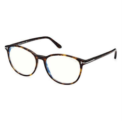 Tom Ford FT5810-B-052-53 Dark Havana Blue Light Eyeglasses