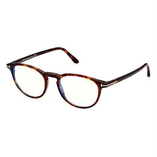 Tom Ford FT5803-B-054-51 Red Havana Blue Light Eyeglasses