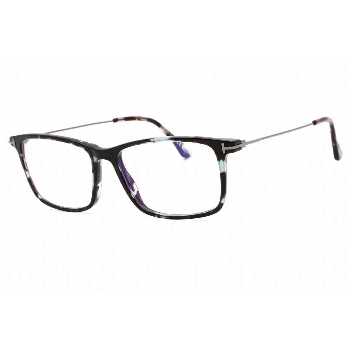 Tom Ford FT5758-B 055 Colored Havana/clear/blue-light Block Lens Eyeglasses