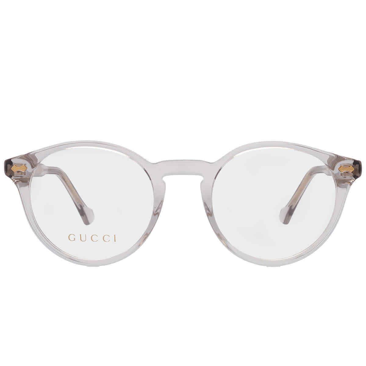 Gucci Demo Oval Unisex Eyeglasses GG0738O 006 48 GG0738O 006 48