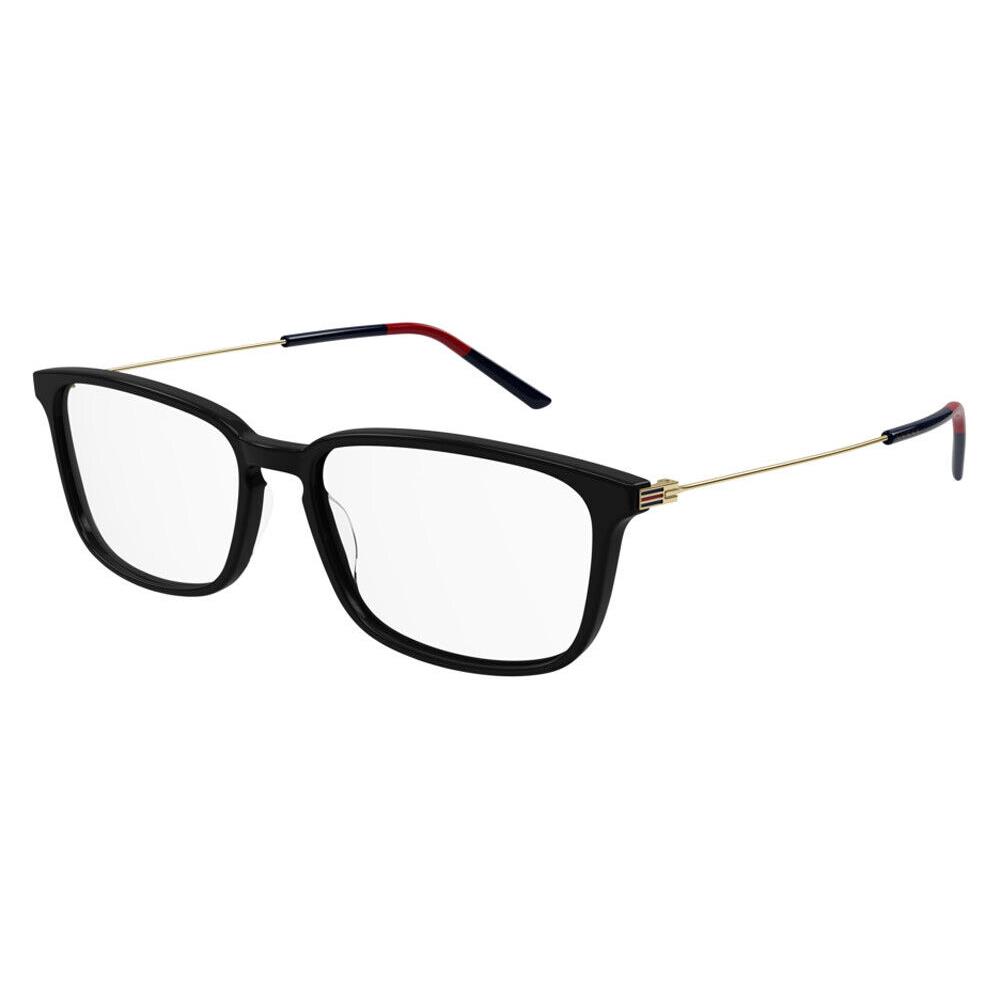 Gucci GG1056OA Eyeglasses Men Gold Rectangle 56mm