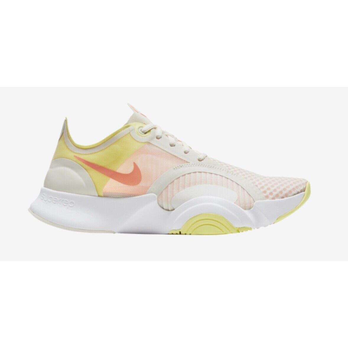 Women s Nikesuperrep Go Pale Ivory/ Bright Mango Shoes Sz. 5 - Multicolor