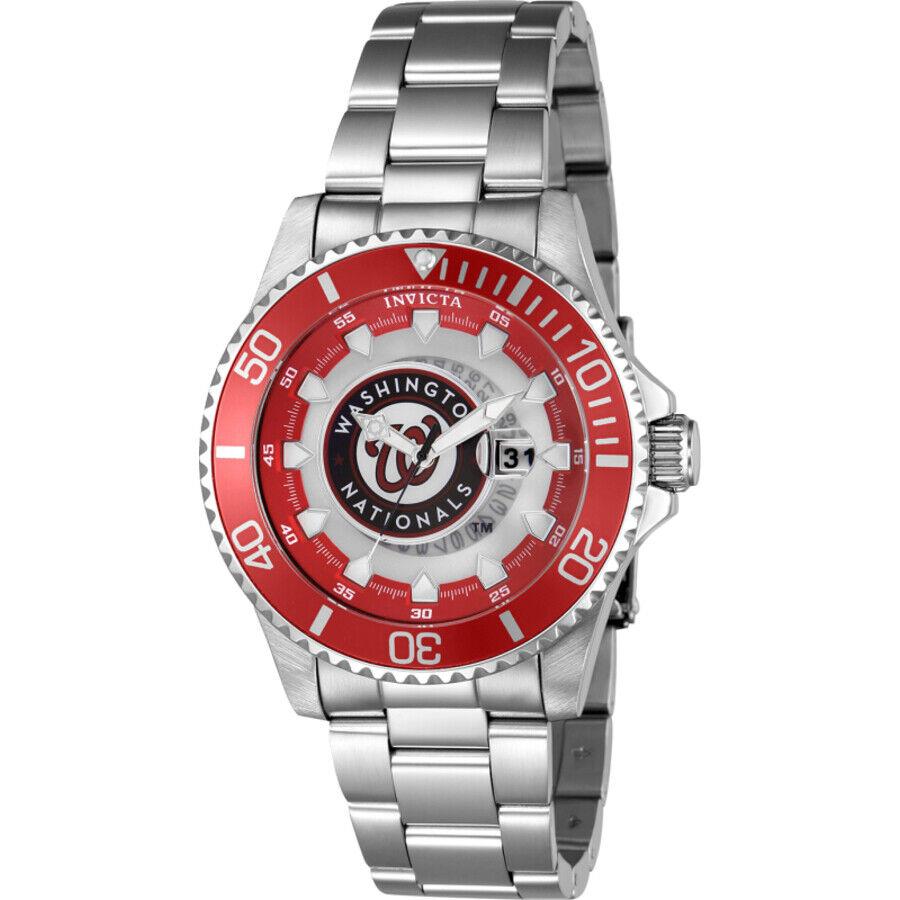 Invicta Mlb Washington Nationals Quartz Men`s Watch 43483