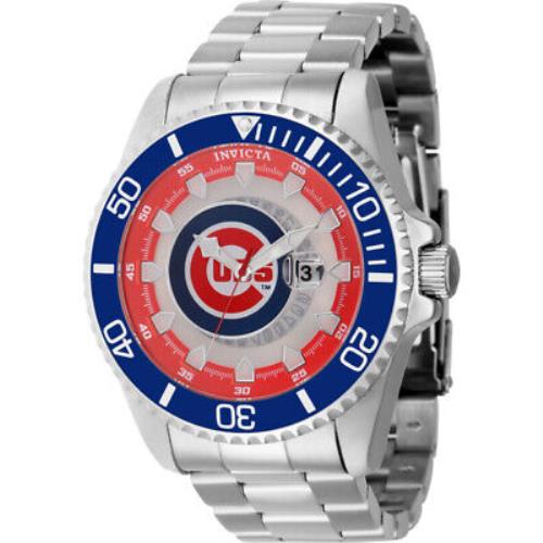 Invicta Mlb Chicago Cubs Quartz Men`s Watch 43458