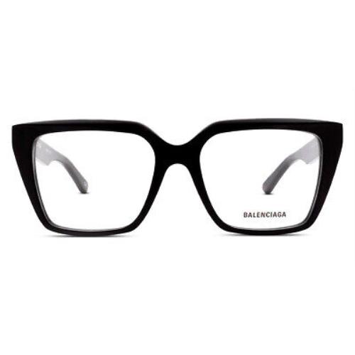 Balenciaga BB0130O Eyeglasses Women Black Round 53mm