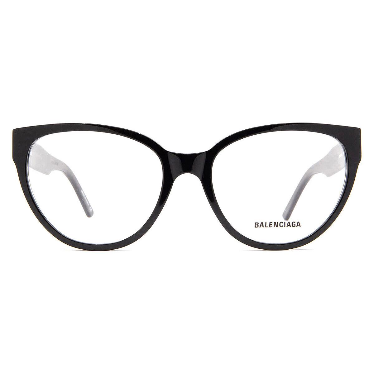 Balenciaga BB0064O Eyeglasses Women Black Cat Eye 54mm