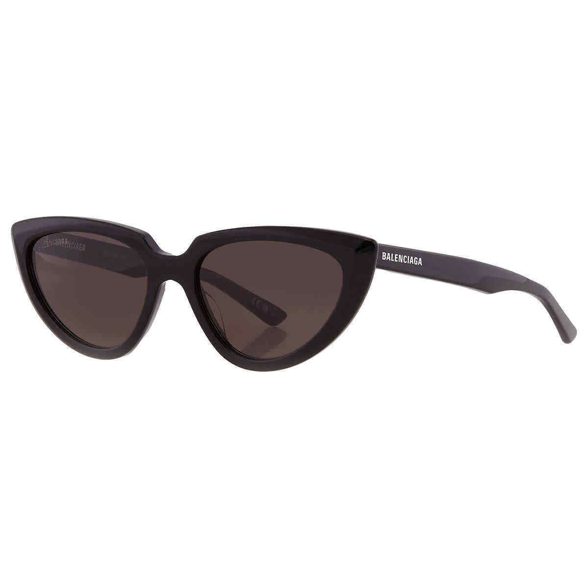 Balenciaga Grey Cat Eye Ladies Sunglasses BB0182S 001 55 BB0182S 001 55