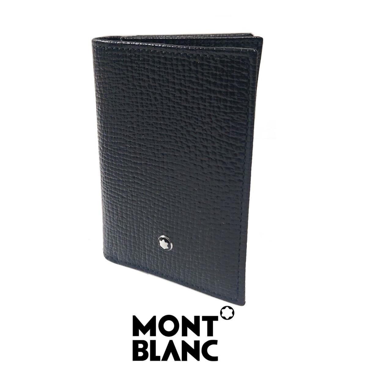 Montblanc 114920 Meisterst ck Gomera Black Full Grain Leather Card Holder