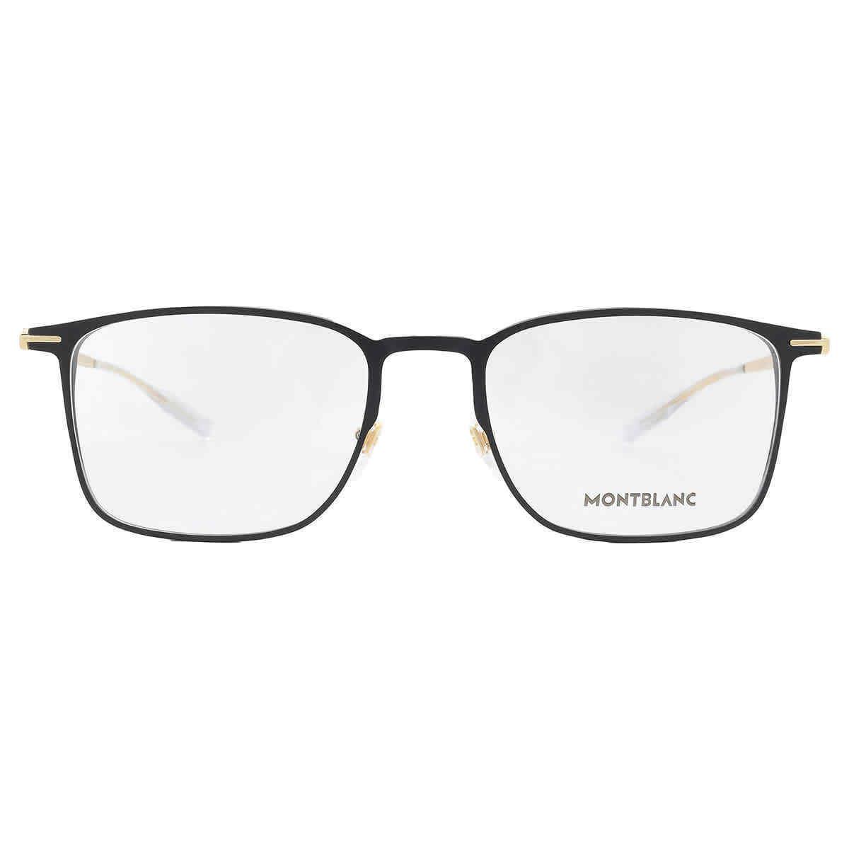 Montblanc Demo Rectangular Men`s Eyeglasses MB0193O 002 55 MB0193O 002 55