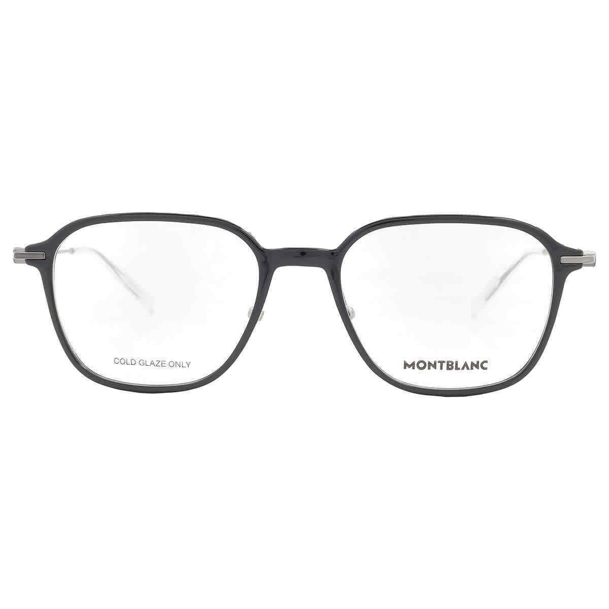 Montblanc Demo Square Men`s Eyeglasses MB0207O 001 52 MB0207O 001 52