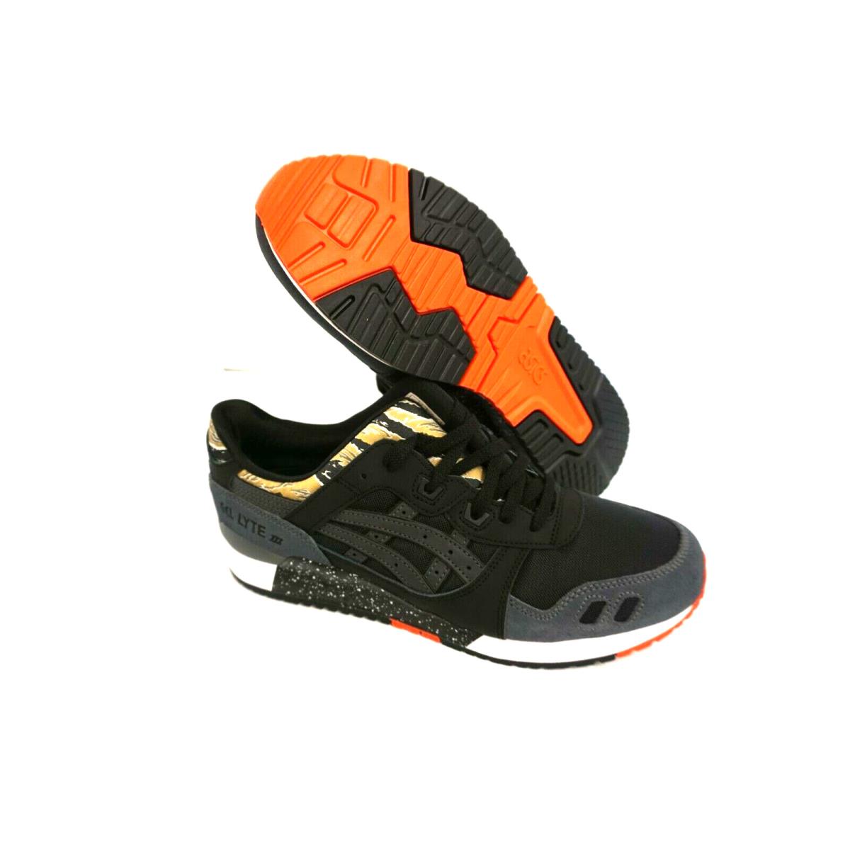 Asics Mens Gel Lyte Iii Running Shoes Tiger Black Orange Size 10.5 us