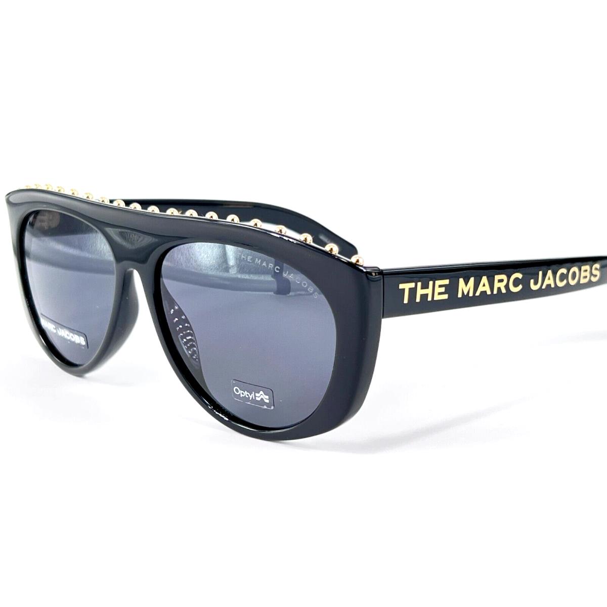 Marc Jacobs Marc 492/S Women`s Studded Plastic Sunglass 0807IR Black 57-15