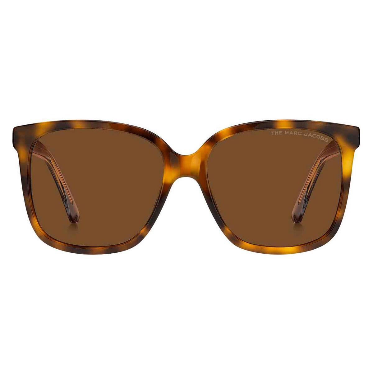 Marc Jacobs 582/S Sunglasses Havana Azure Brown Square 56mm