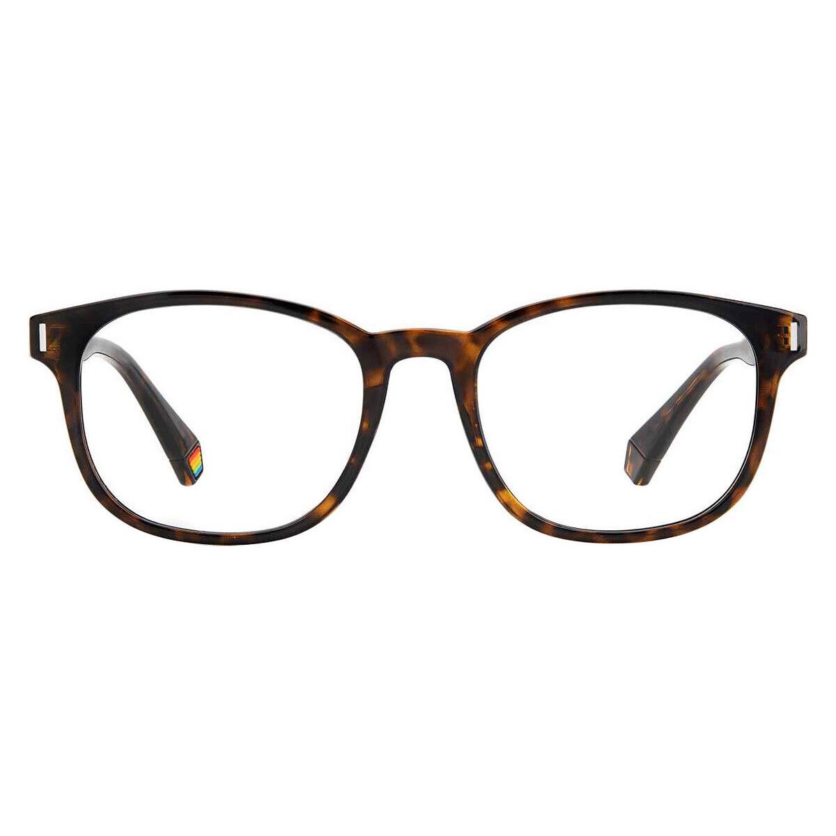 Polaroid D453 Eyeglasses Men Havana Square 52mm