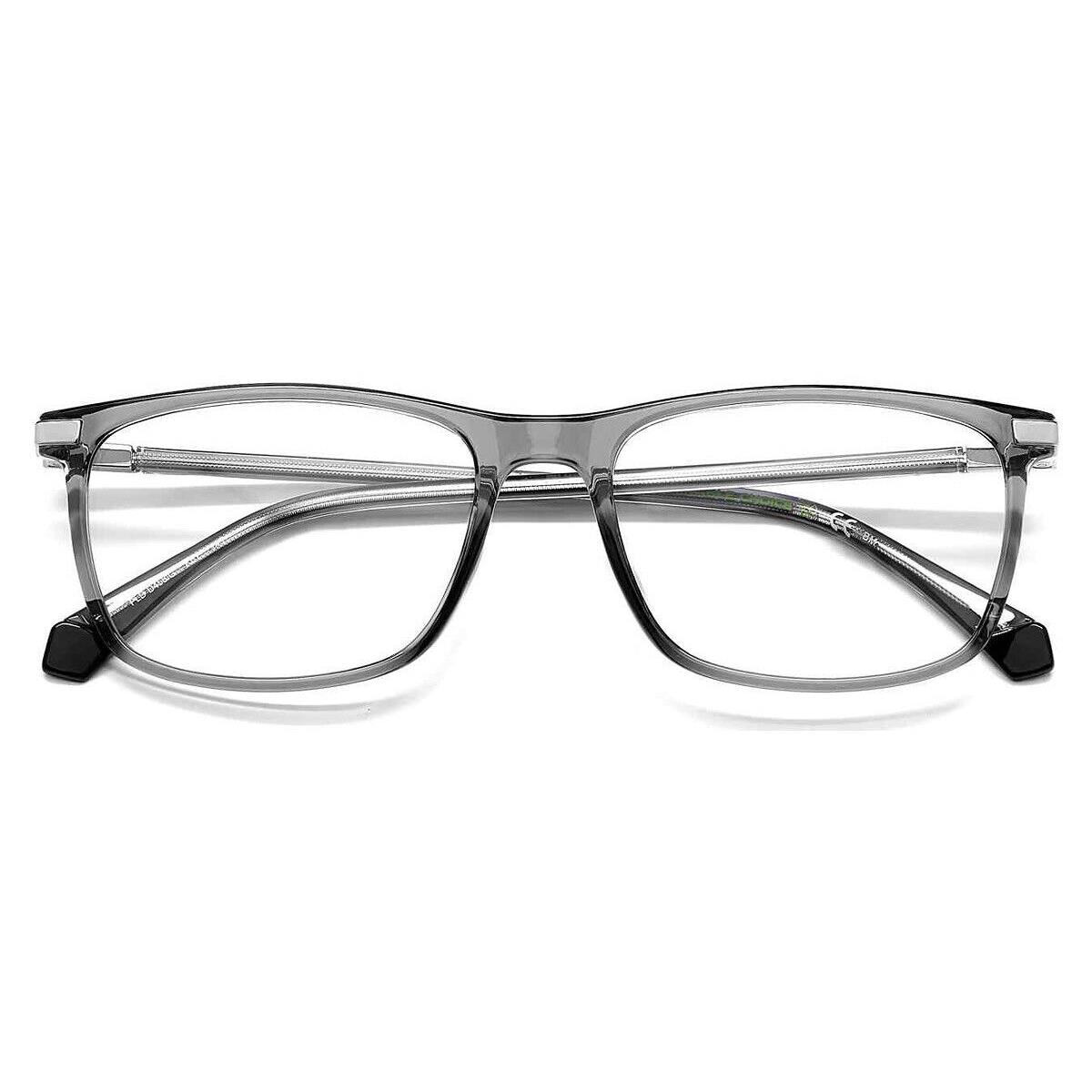 Polaroid Pld D458/G Eyeglasses Men Gray Rectangle 54mm - Frame: Gray, Lens: Demo