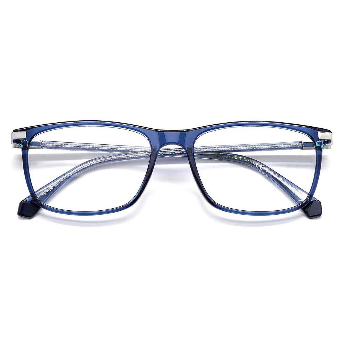 Polaroid Pld D458/G Eyeglasses Men Blue Rectangle 54mm