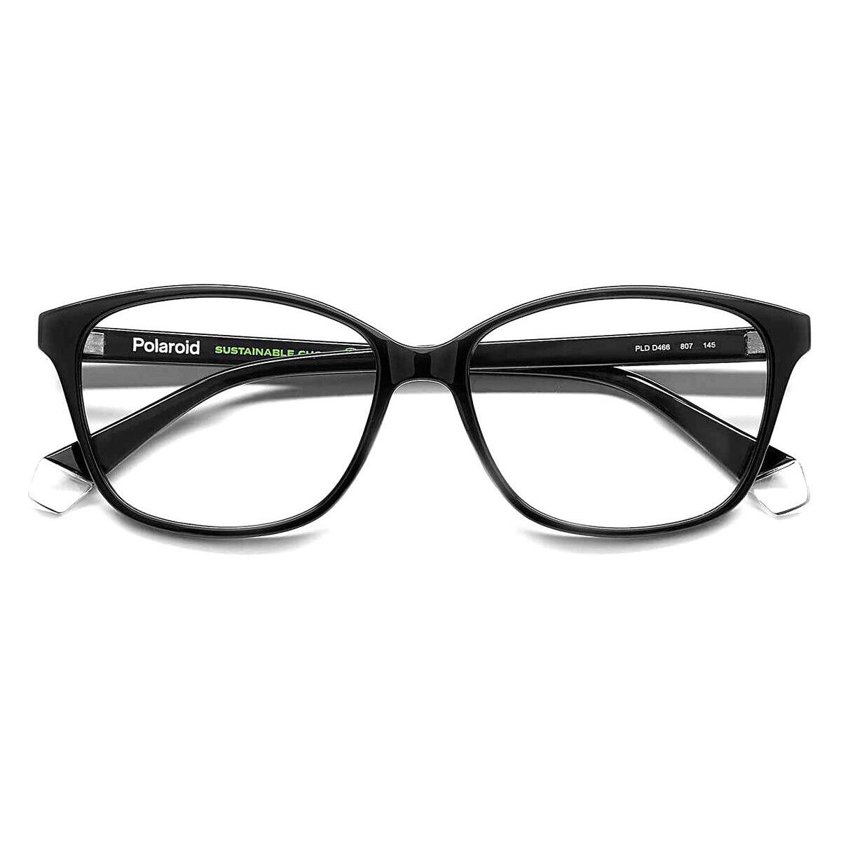 Polaroid Pld D466 Eyeglasses Women Black Rectangle 55mm