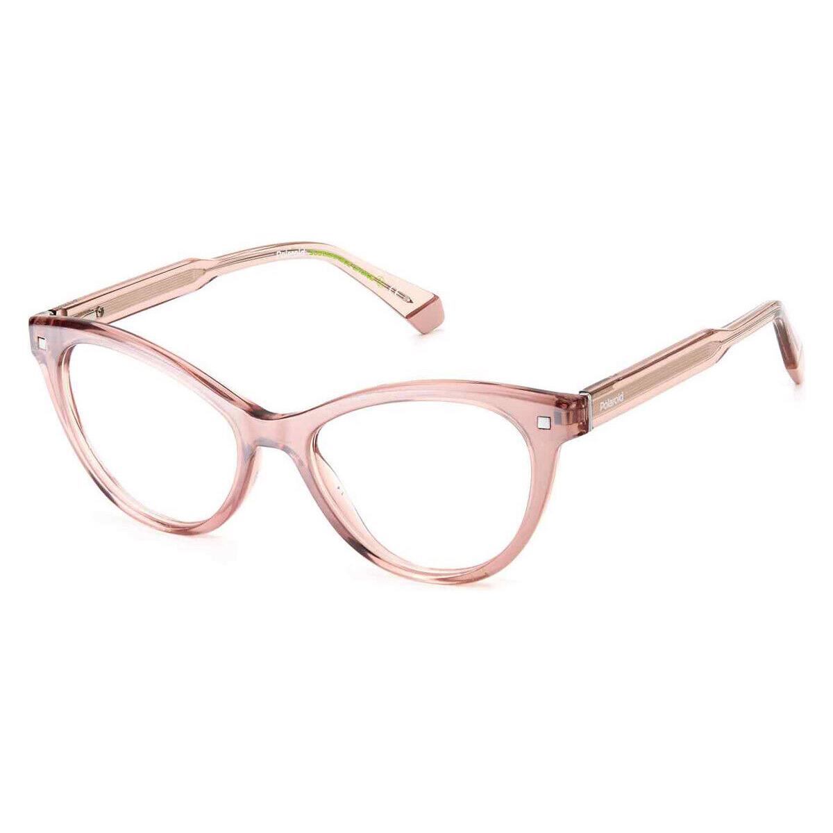 Polaroid Pld D446 Eyeglasses Women Pearl Pink Cat Eye 52mm