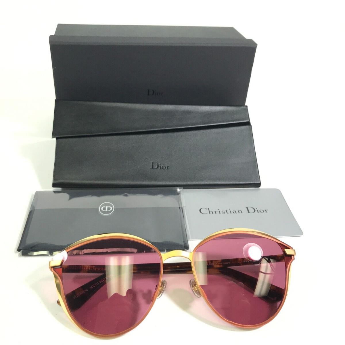 Christian Dior Sunglasses Diormurmure AOZU1 Gold Brown Tortoise Limited Edition