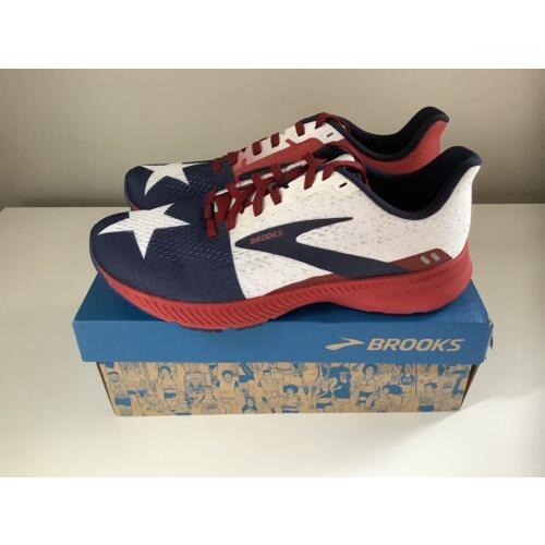 Brooks Launch 8 Run Texas Lim Ed Patriotic Women`s Running Shoes - Sz 9.5