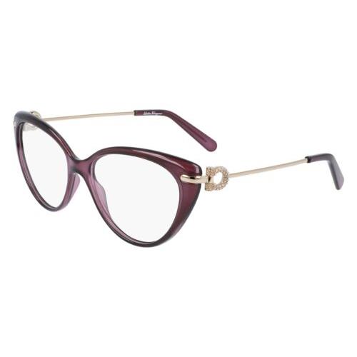 Salvatore Ferragamo SF 2871R 549 Orchid Rose Gold Eyeglasses 56/15/140