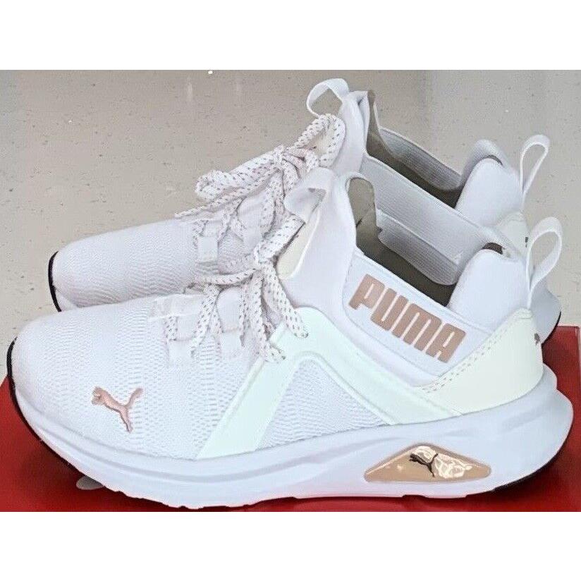 Puma Women`s Enzo 2 Metal Shoes-white/rose Gold-sizes