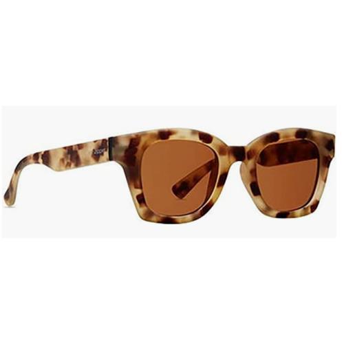 Von Zipper Gabba Sunglasses-ditsy Satin Tortoise-bronze Polarized Lens