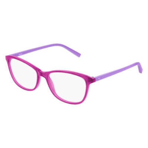 Puma PJ0033O Eyeglasses Kids Violet Rectangle 49mm