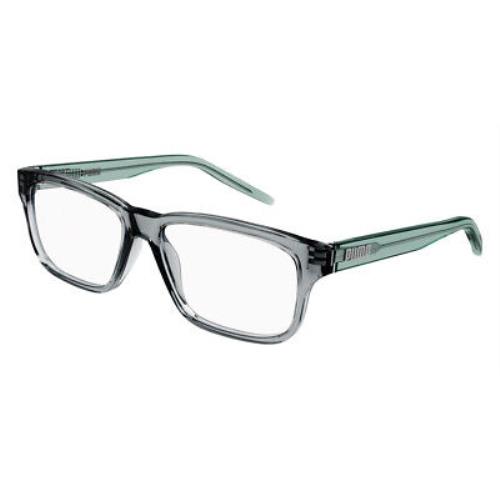 Puma PJ0046O Eyeglasses Kids Green Rectangle 51mm