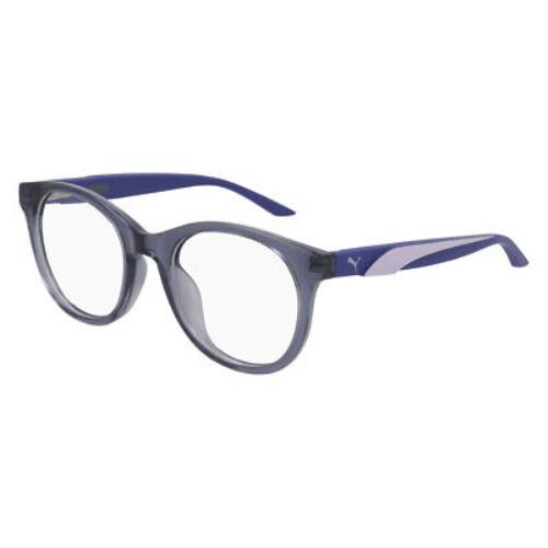 Puma PJ0057O Eyeglasses Kids Blue Round 46mm