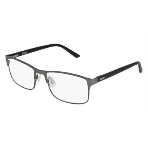 Puma PE0027O Eyeglasses Men Rectangle Black 56mm