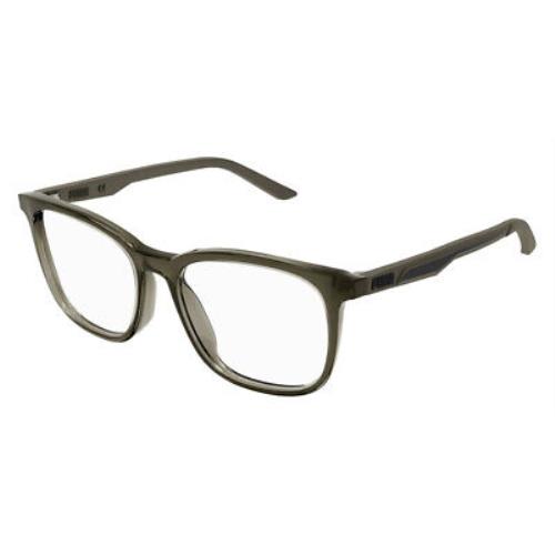 Puma PJ0061O Eyeglasses Kids Green Square 51mm