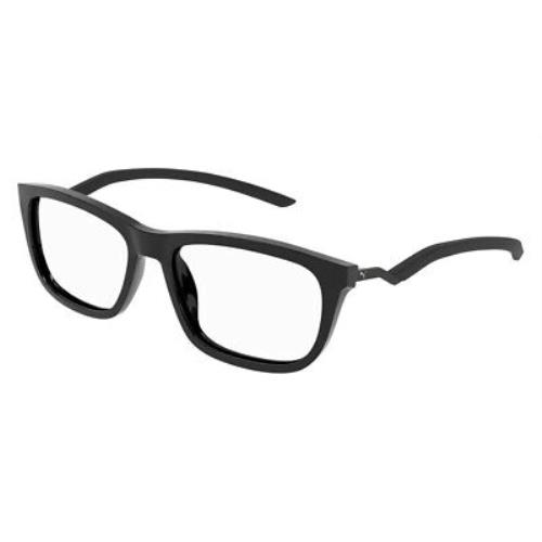 Puma PU0366O Eyeglasses Men Black Rectangle 57mm