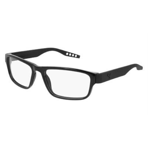 Puma PU0273O Eyeglasses Men Rectangle Black 57mm
