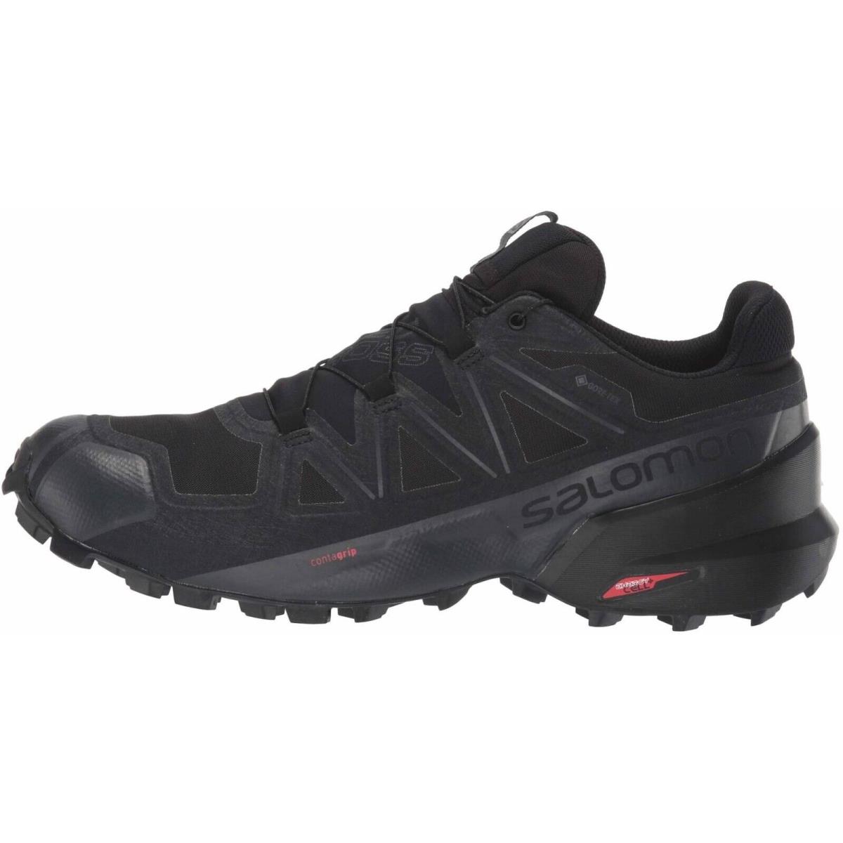 Salomon Speedcross 5 Gtx Black Phantom Trail Running Shoes Womens Sz 10