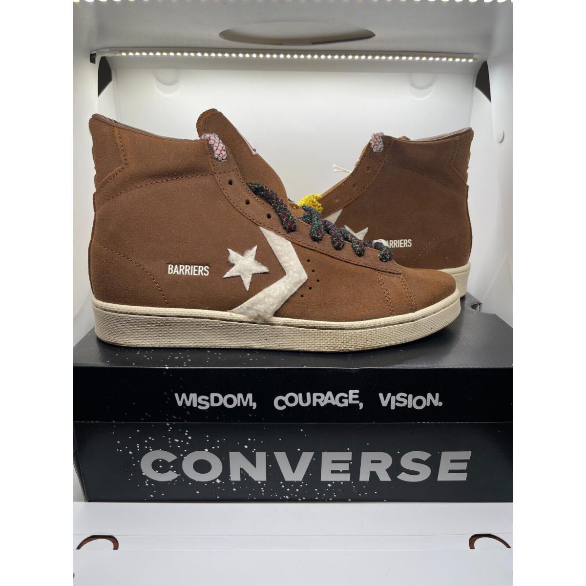 Converse x Barriers Pro Leather Brown Size 10.5M/12W Men Shoes Sneakers A01787C