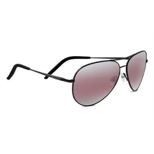 Serengeti Carrara Sunglasses Satin Black Polarized Sedona Bi Mirror 8454