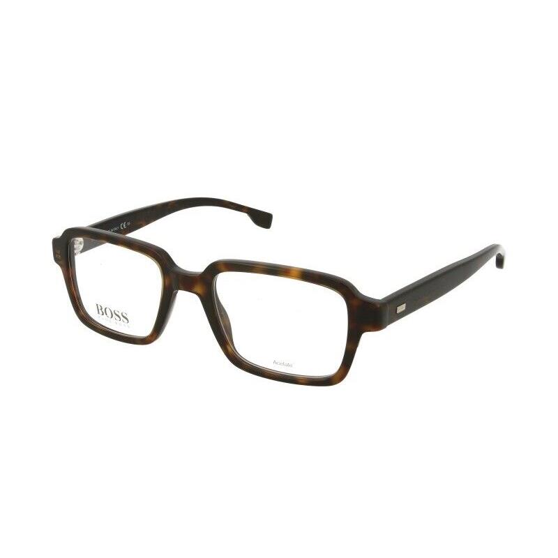 Hugo Boss Rectangle Eyeglasses Boss 1060 c.086 in Dark Havana Tortoise 50mm - Frame: Dark Havana Tortoise