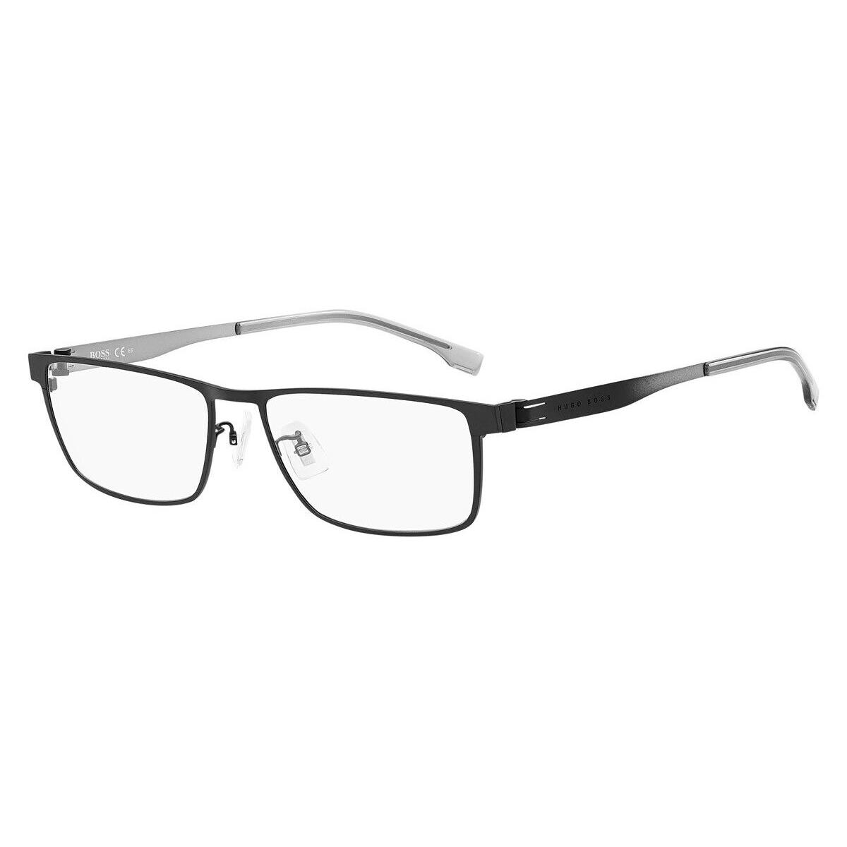 Boss 1342/F Eyeglasses Men Ruthenium Matte Black Rectangle 57