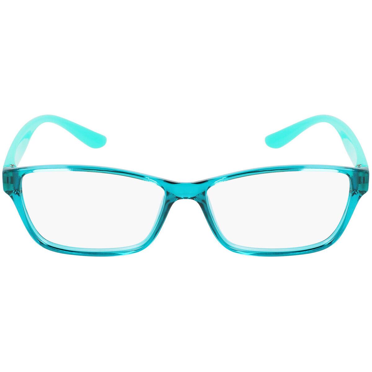 Lacoste L3803B Eyeglasses Kids Aqua with Phospho Rectangle 51