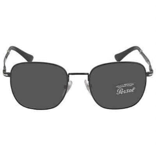 Persol Dark Grey Square Unisex Sunglasses PO2497S 1078B1 52 PO2497S 1078B1 52