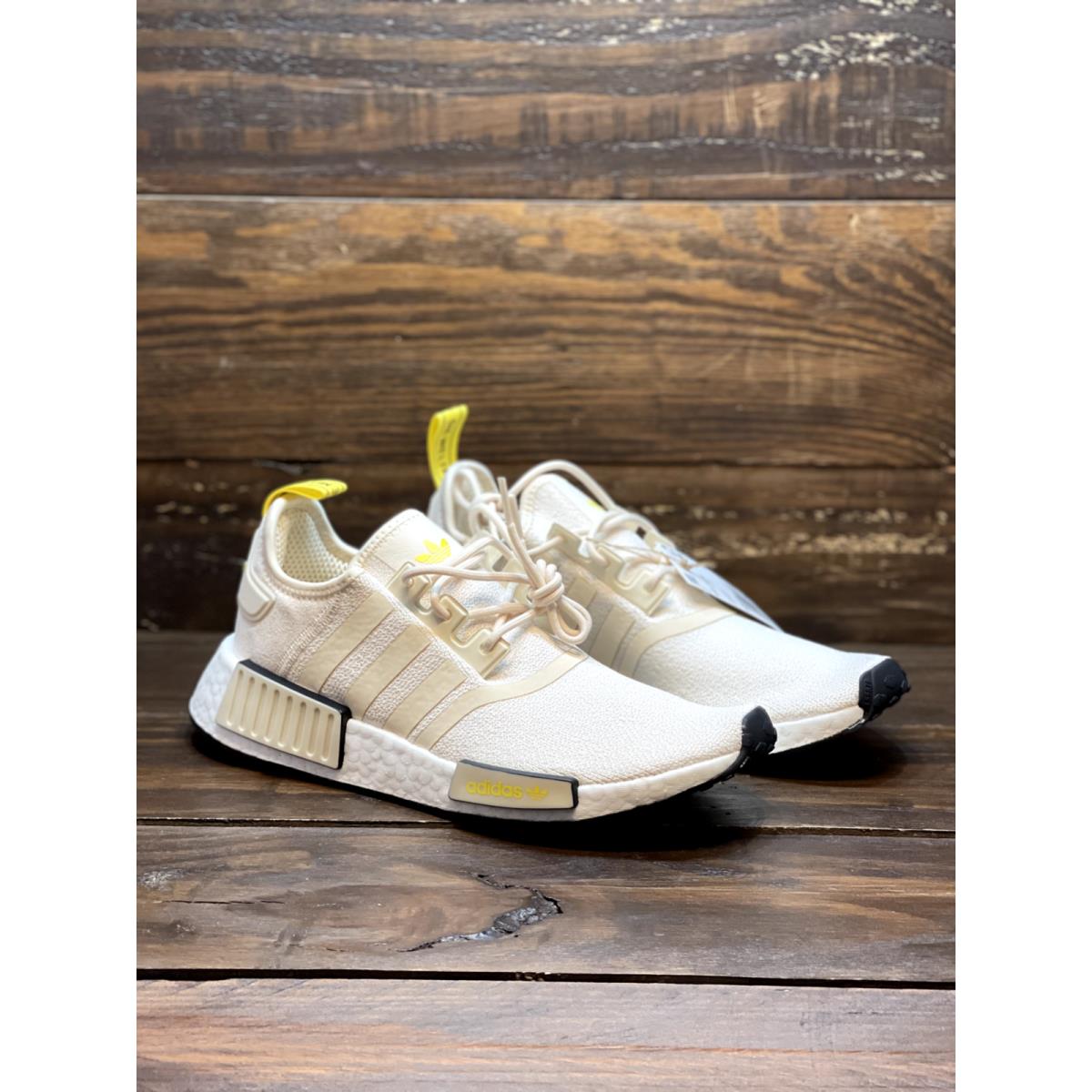 Adidas Women`s NMD_R1 Ecru Tint Impact Yellow Shoes GZ9592